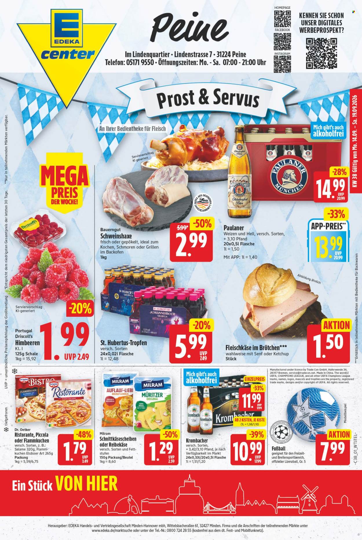 E center Prospekte  - 14.09.2026 - 19.09.2026. Seite 1