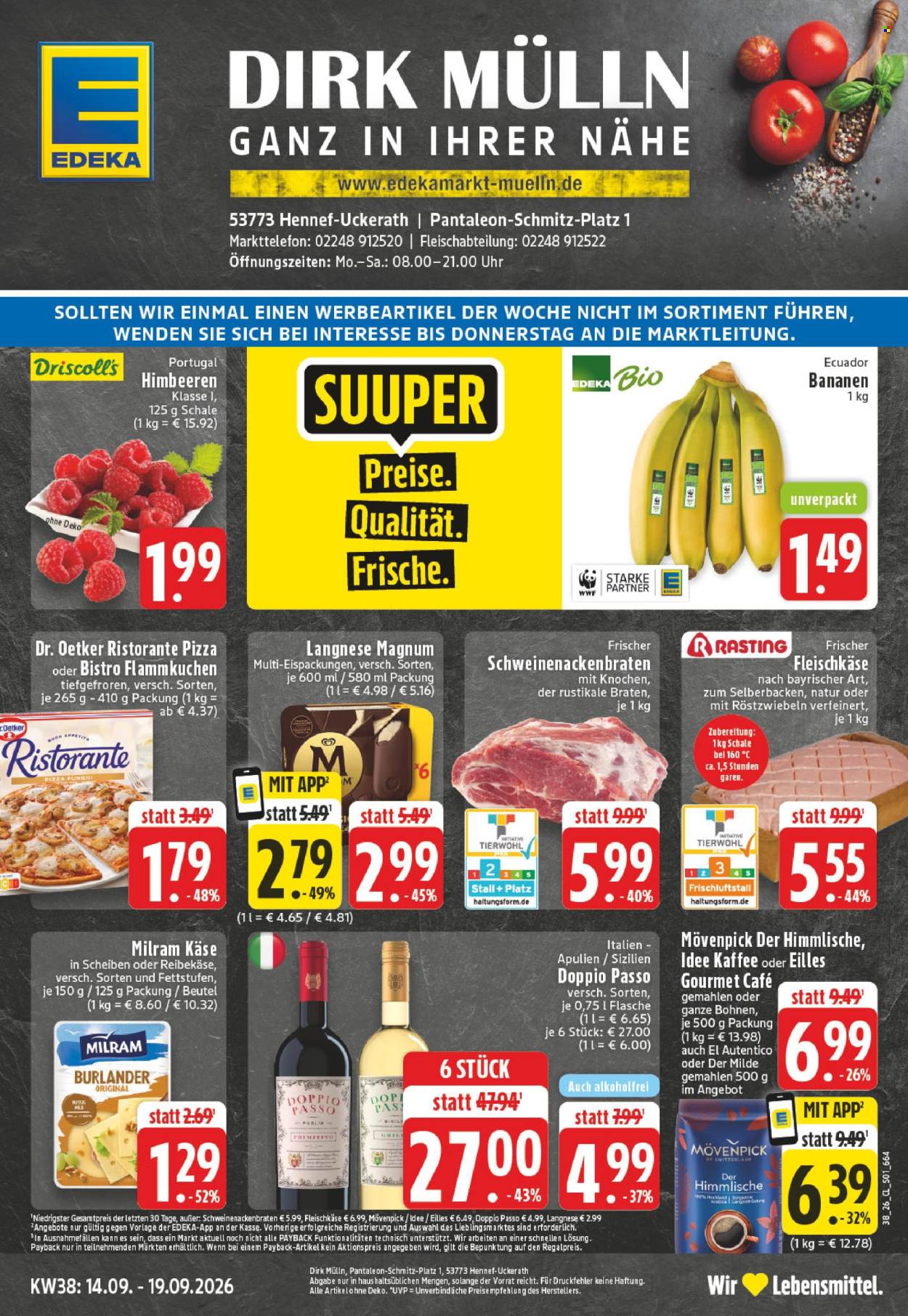 Edeka Prospekte  - 14.09.2026 - 19.09.2026. Seite 1