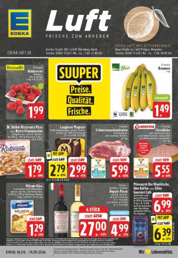 Prospekte Edeka - 14.09.2026 - 19.09.2026.