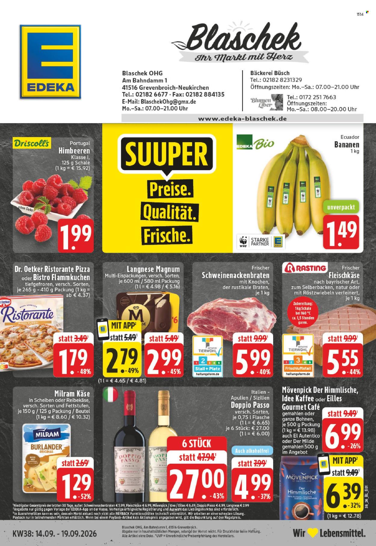 Edeka Prospekte  - 14.09.2026 - 19.09.2026. Seite 1
