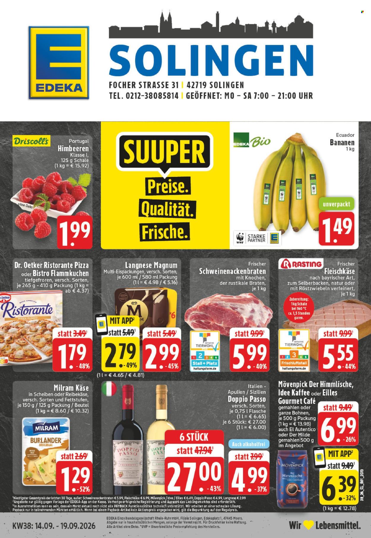 Edeka Prospekte  - 14.09.2026 - 19.09.2026. Seite 1