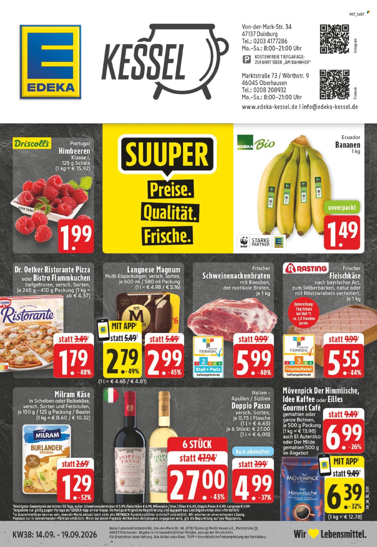 Edeka Prospekte  - 14.09.2026 - 19.09.2026. Seite 1