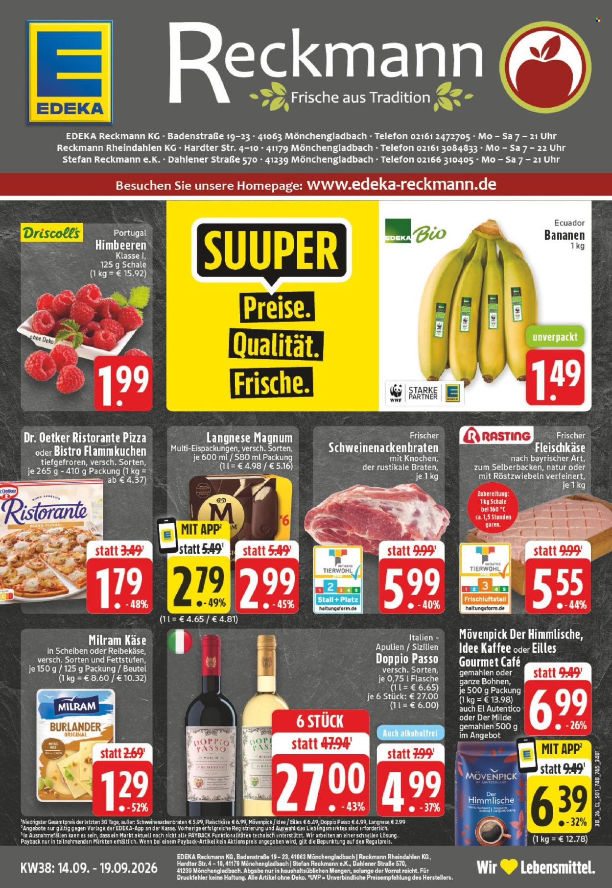 Edeka Prospekte  - 14.09.2026 - 19.09.2026. Seite 1