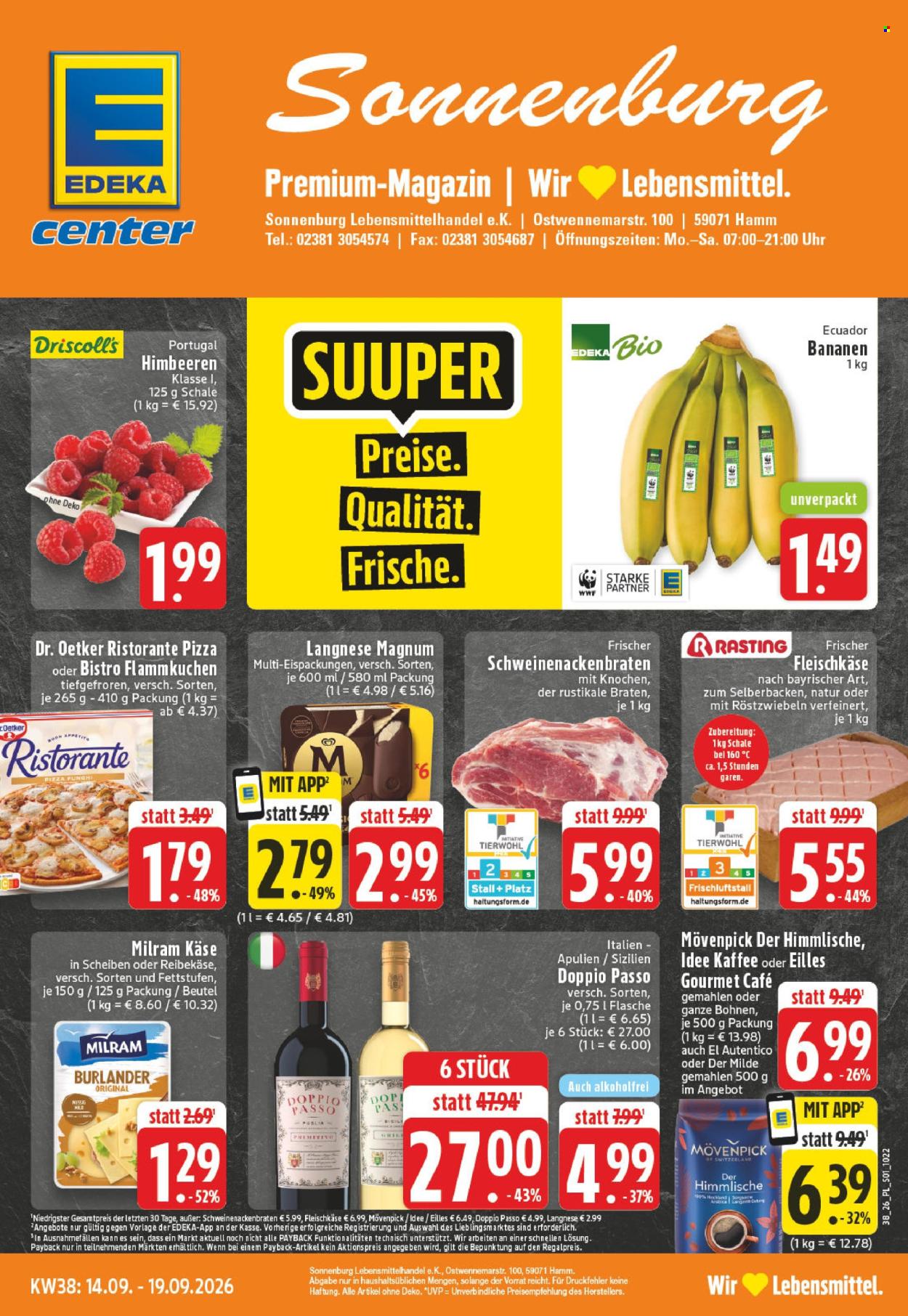 E center Prospekte  - 14.09.2026 - 19.09.2026. Seite 1