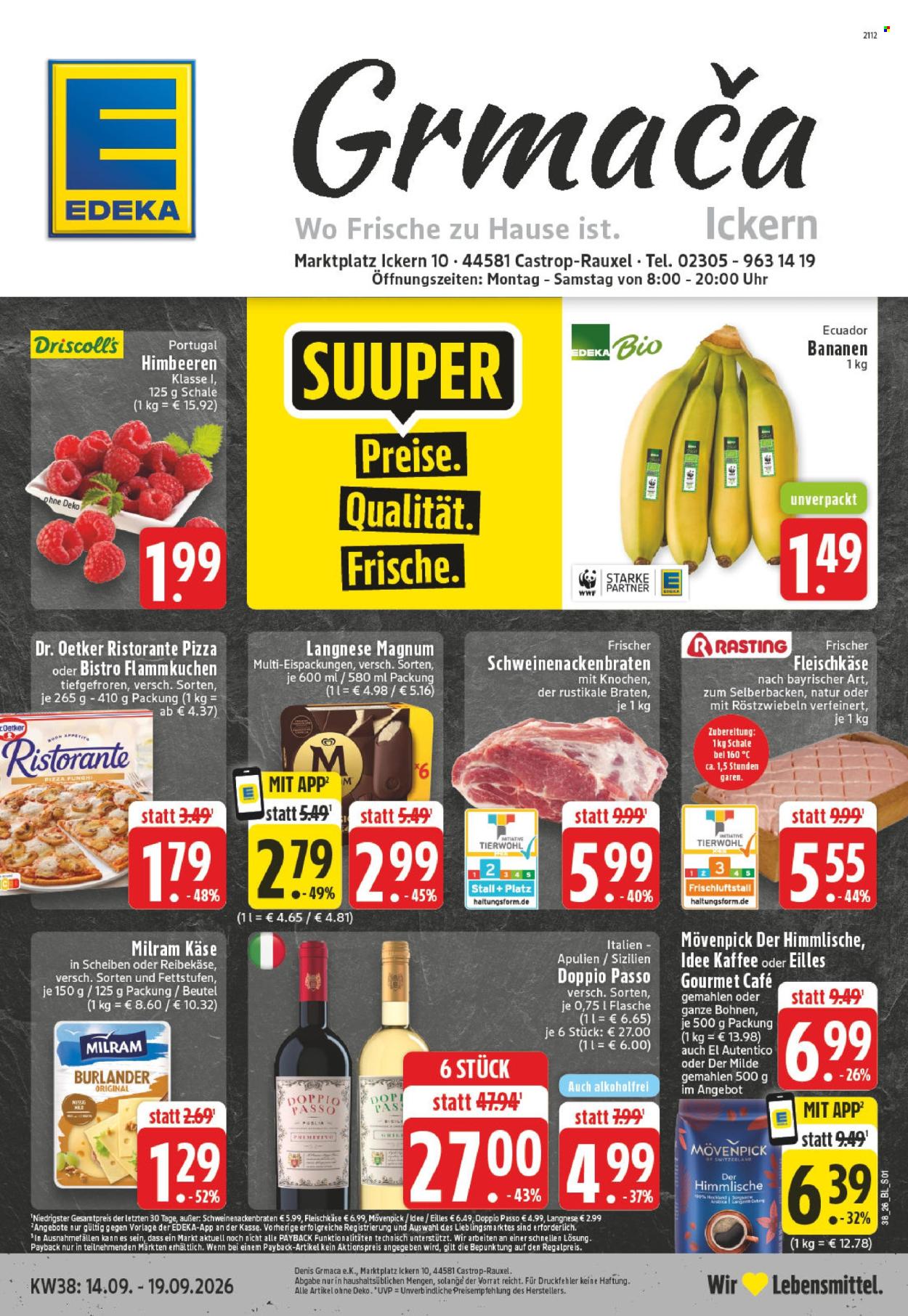 Edeka Prospekte  - 14.09.2026 - 19.09.2026. Seite 1