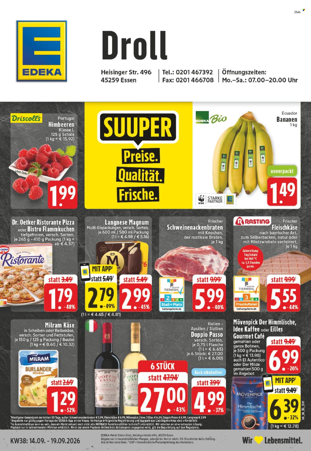 Edeka Prospekte  - 14.09.2026 - 19.09.2026. Seite 1
