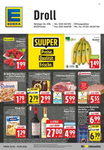 Prospekte Edeka - 14.09.2026 - 19.09.2026.