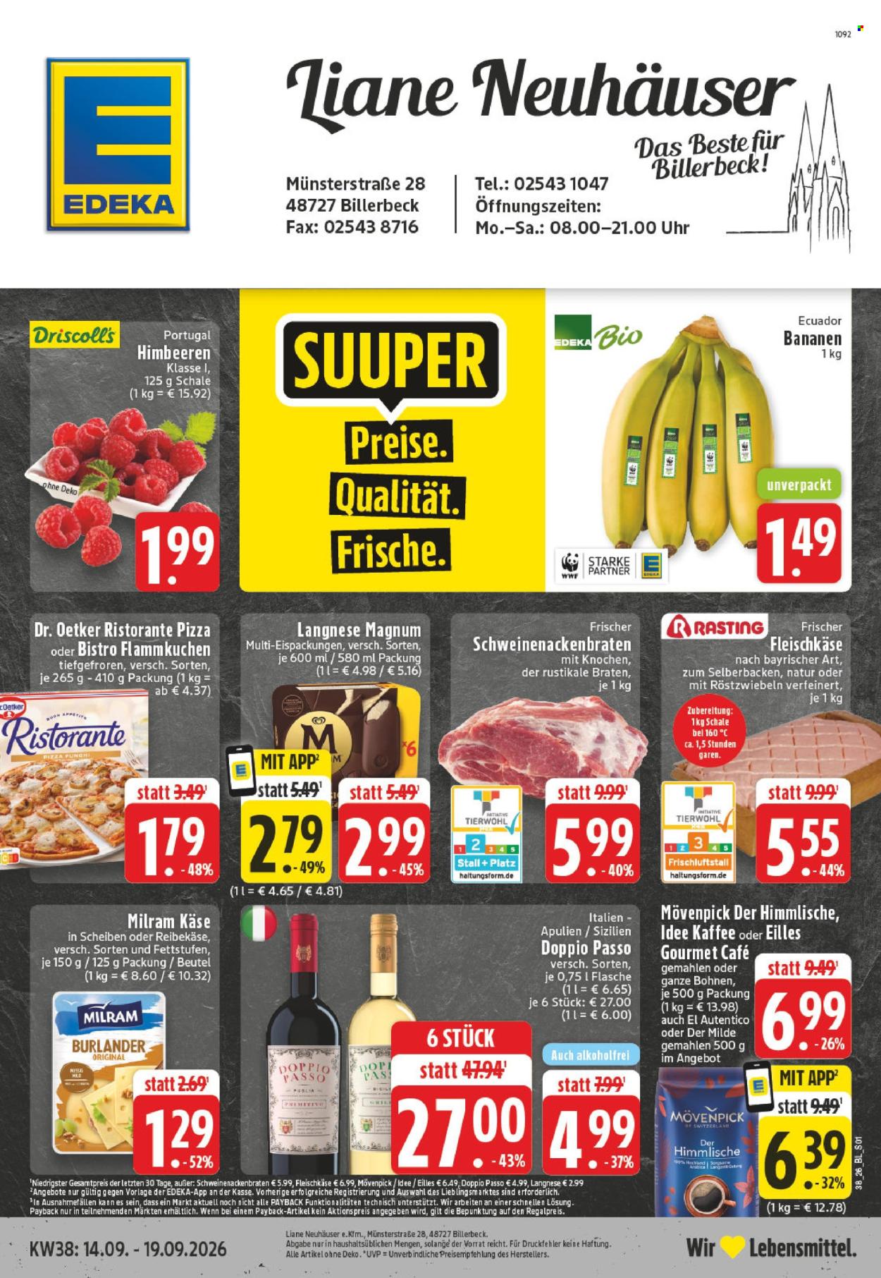 Edeka Prospekte  - 14.09.2026 - 19.09.2026. Seite 1