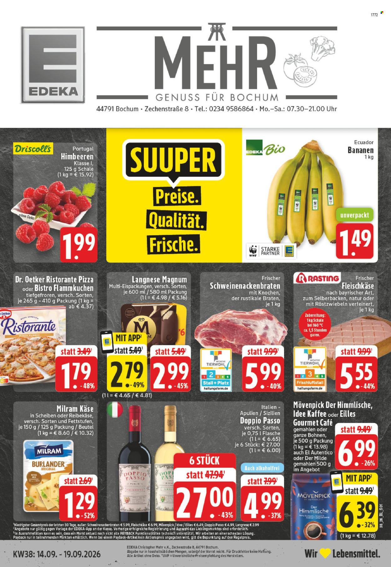 Edeka Prospekte  - 14.09.2026 - 19.09.2026. Seite 1