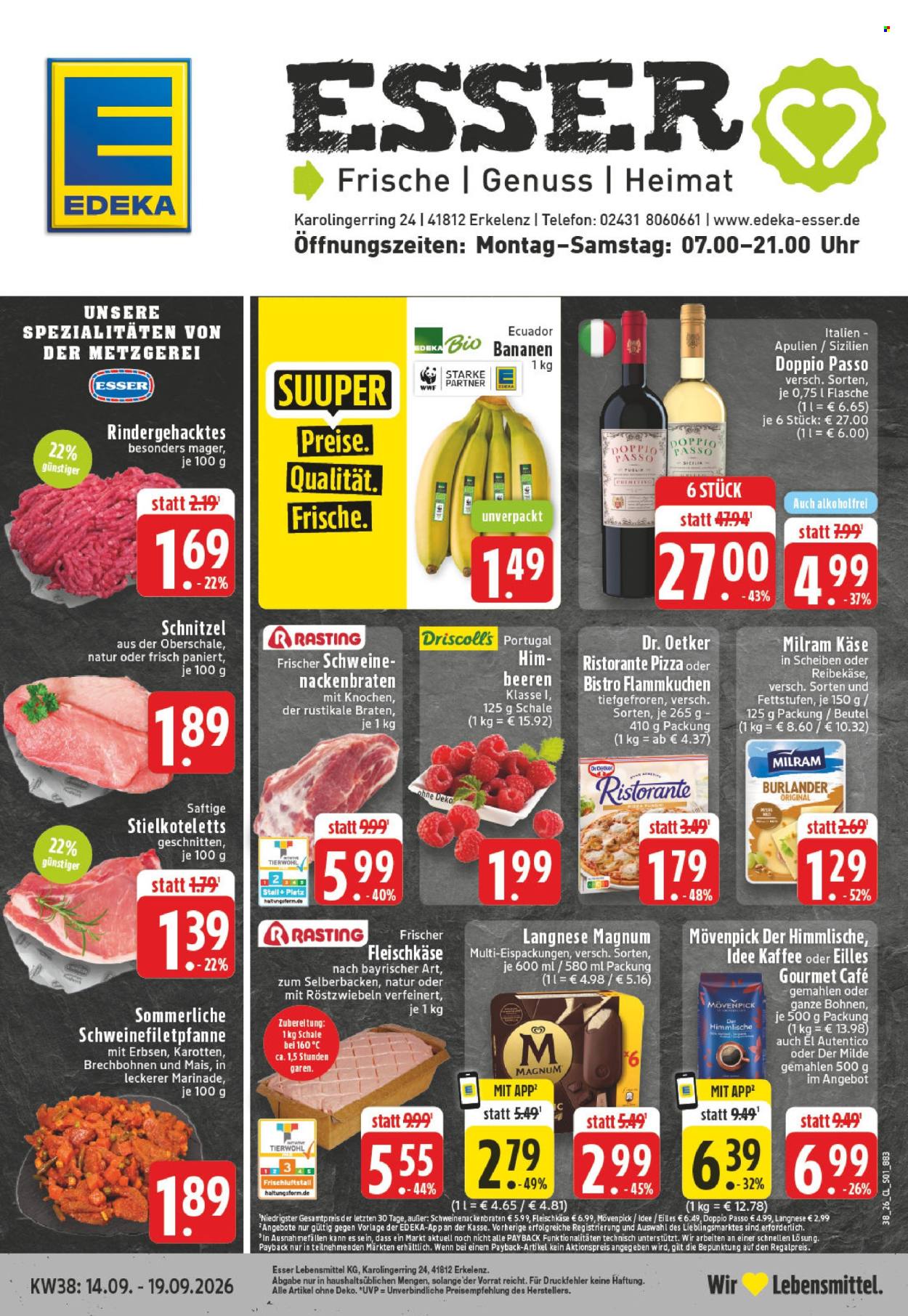 Edeka Prospekte  - 14.09.2026 - 19.09.2026. Seite 1