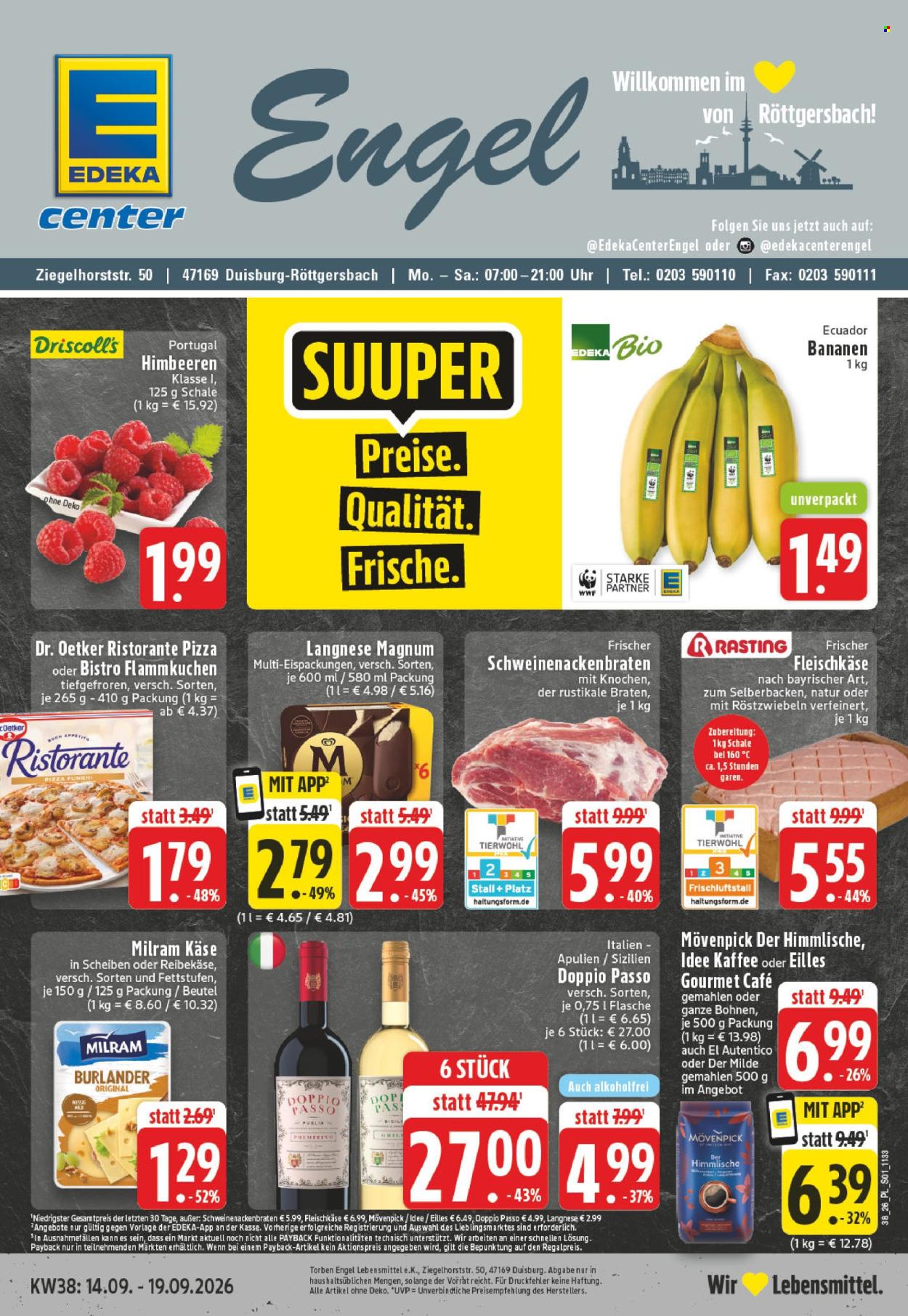 E center Prospekte  - 14.09.2026 - 19.09.2026. Seite 1