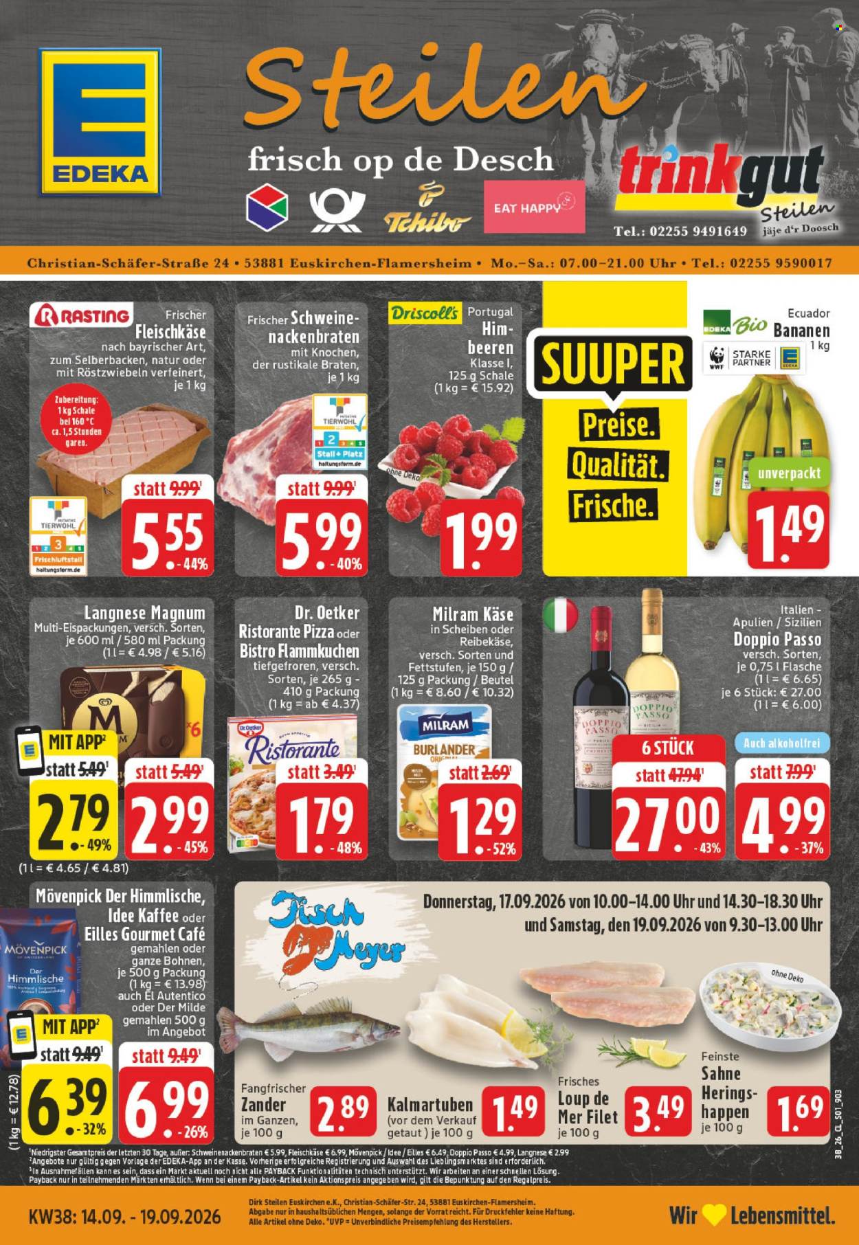 Edeka Prospekte  - 14.09.2026 - 19.09.2026. Seite 1