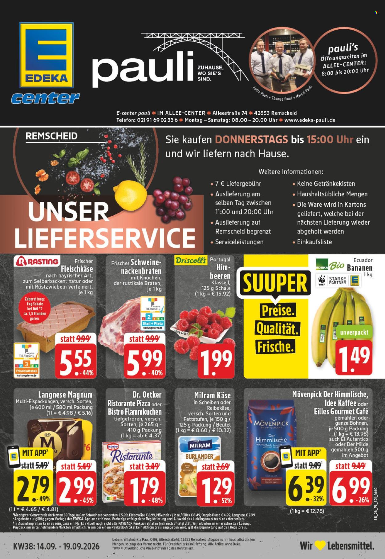 E center Prospekte  - 14.09.2026 - 19.09.2026. Seite 1