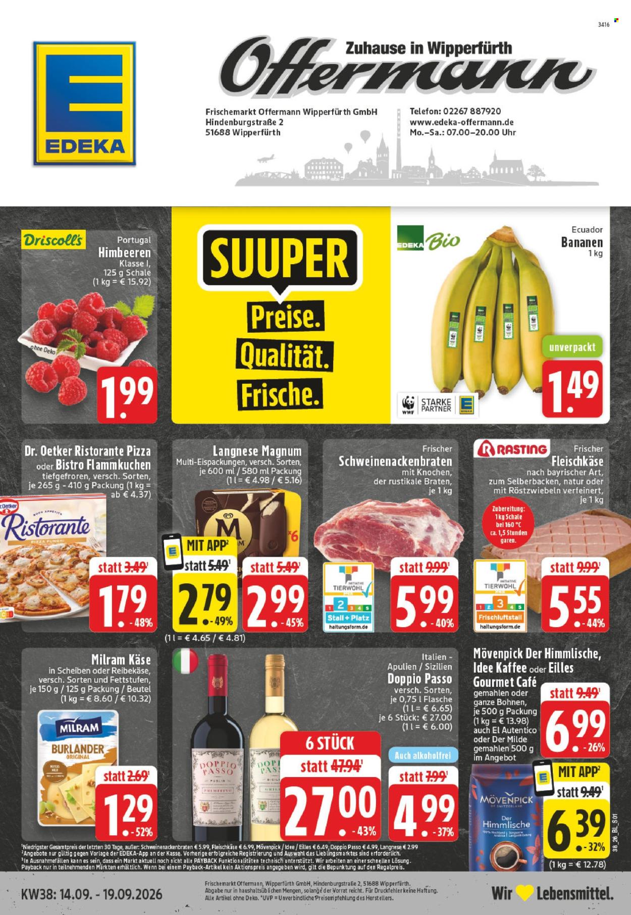 Edeka Prospekte  - 14.09.2026 - 19.09.2026. Seite 1
