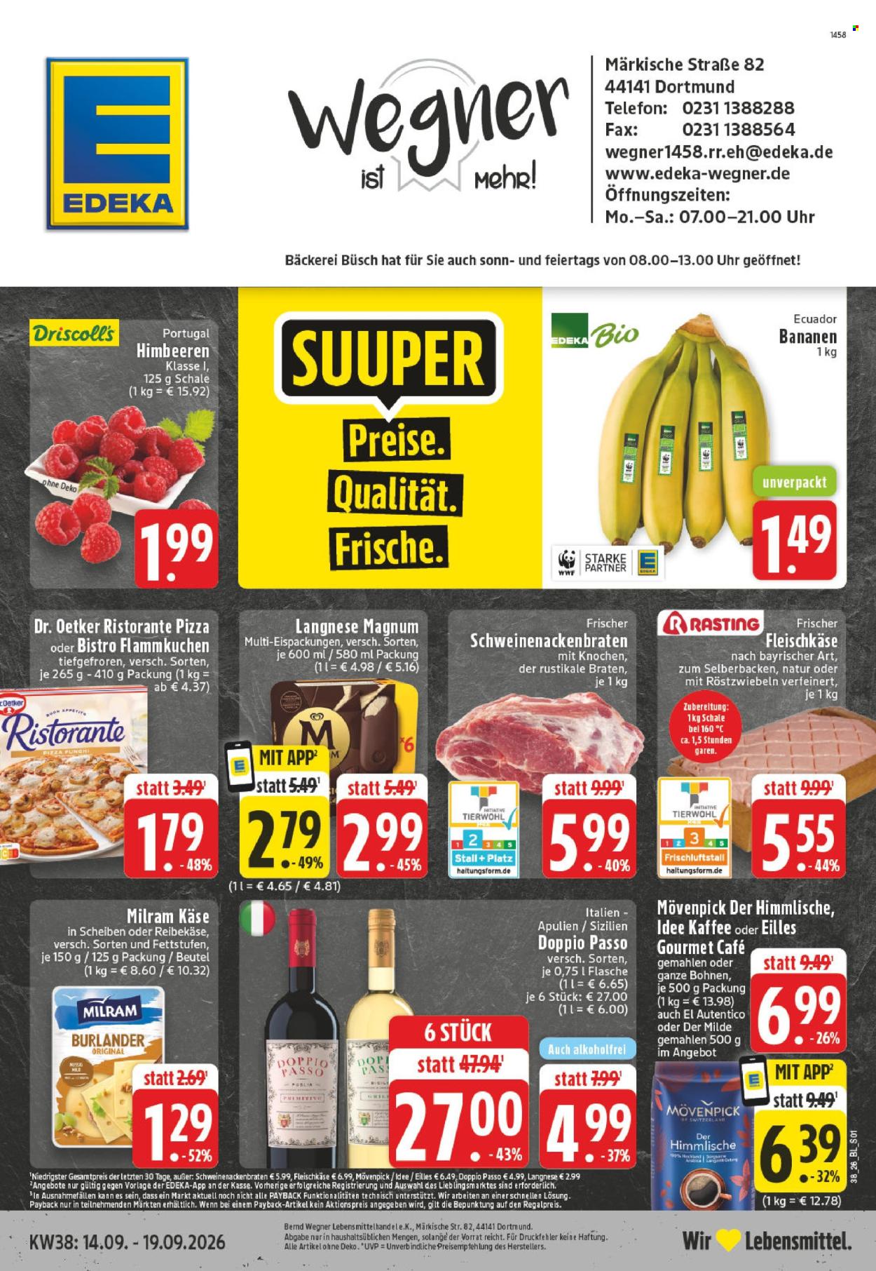 Edeka Prospekte  - 14.09.2026 - 19.09.2026. Seite 1