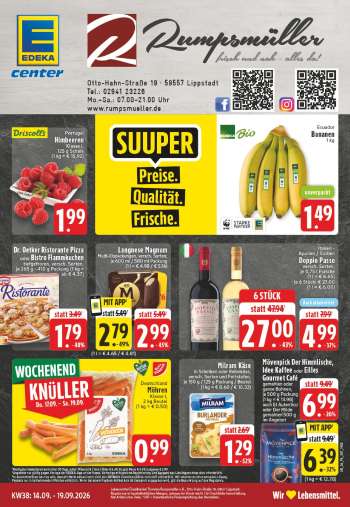Prospekte Edeka - 14.09.2026 - 19.09.2026.