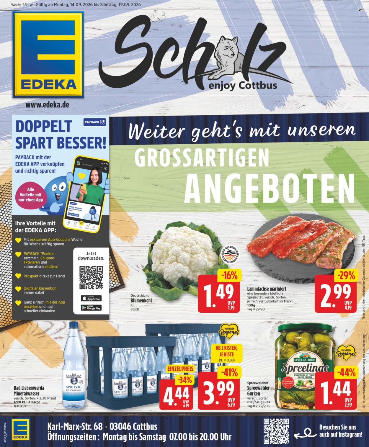 Edeka Prospekte  - 14.09.2026 - 19.09.2026. Seite 1