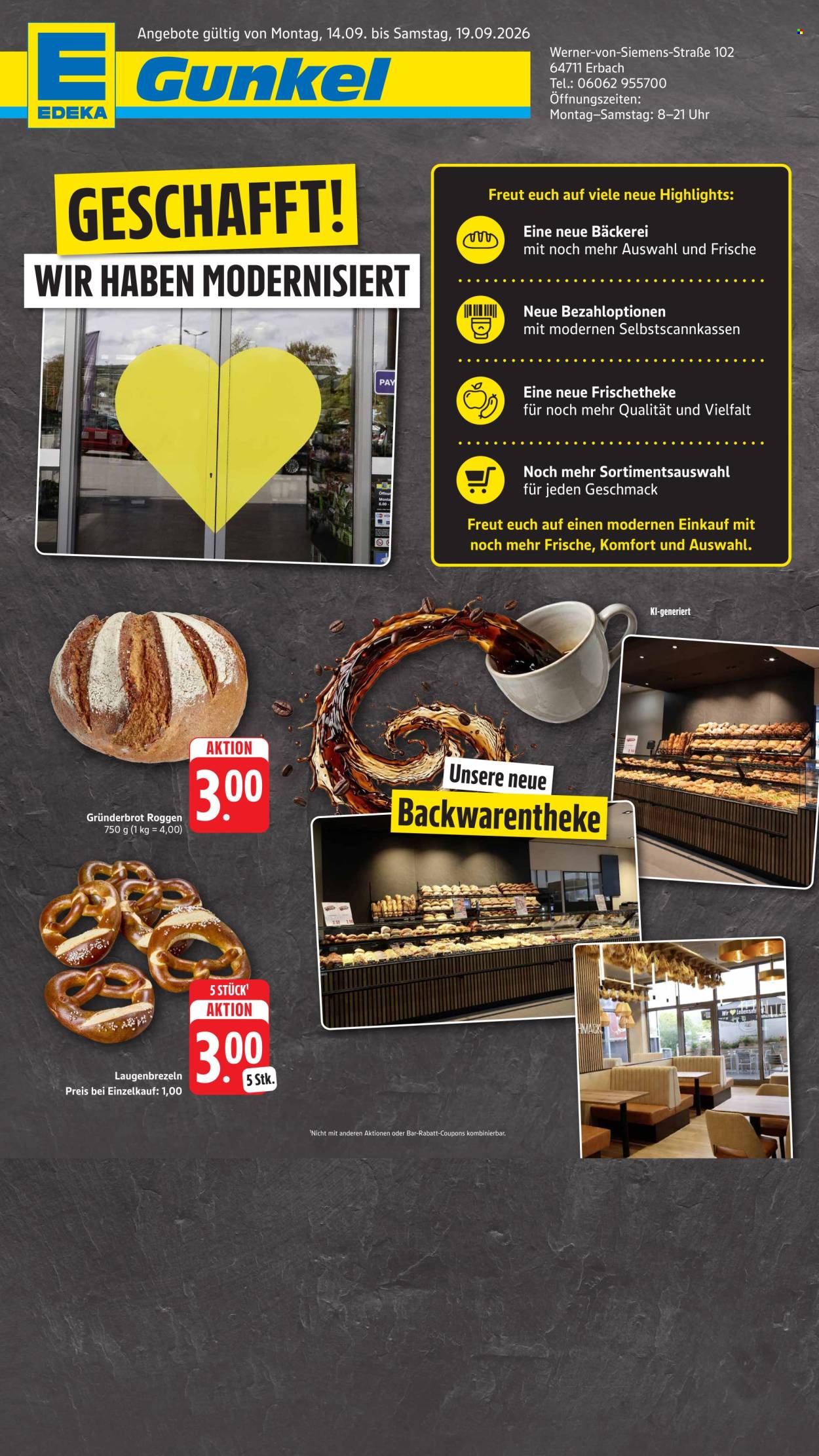Edeka Prospekte  - 14.09.2026 - 19.09.2026. Seite 1