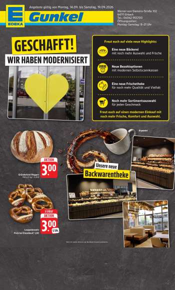 Prospekte Edeka - 14.09.2026 - 19.09.2026.