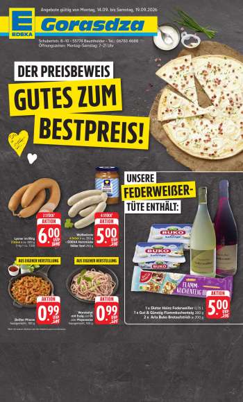 Prospekte Edeka - 14.09.2026 - 19.09.2026.