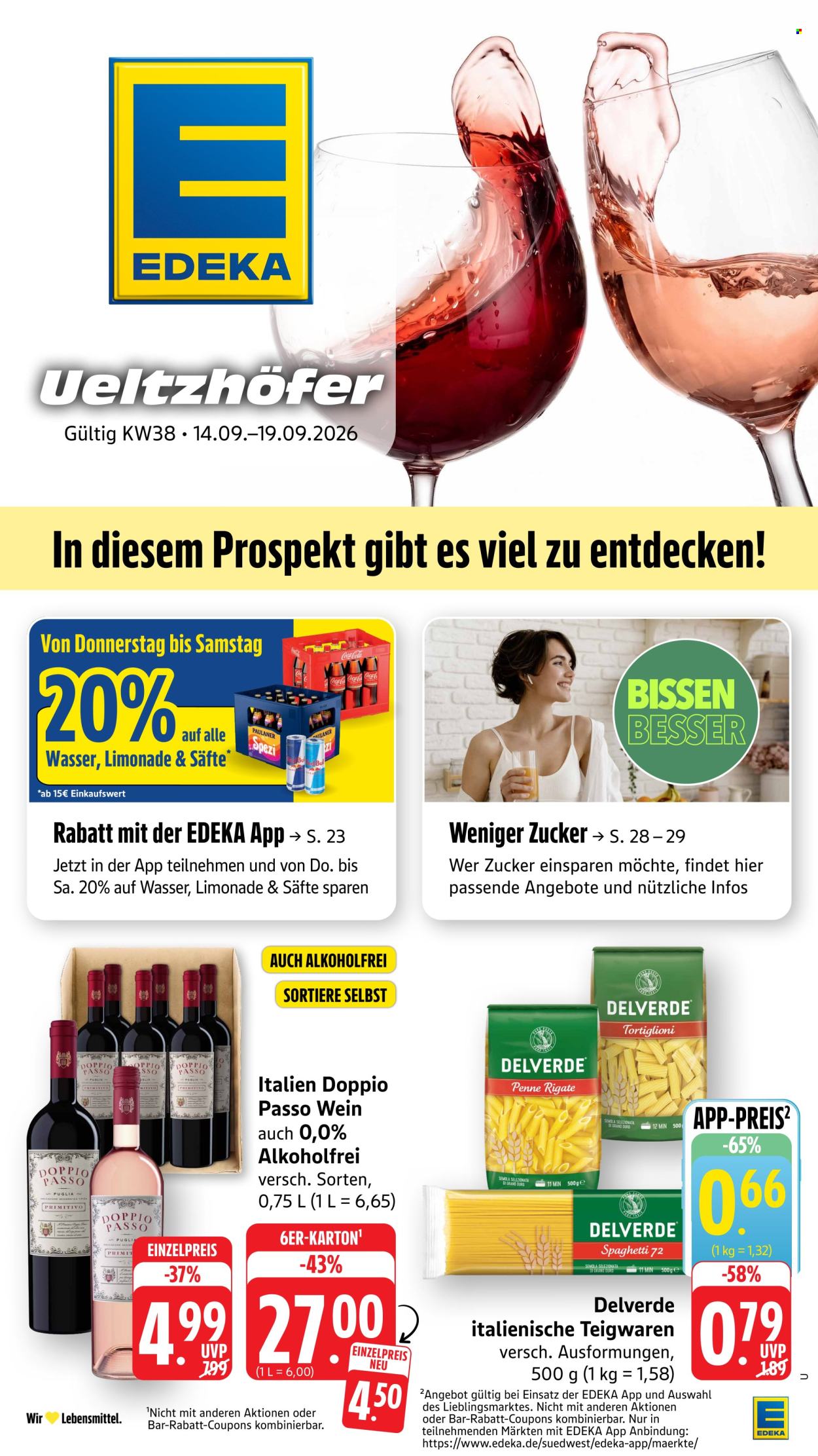 E center Prospekte  - 14.09.2026 - 19.09.2026. Seite 1