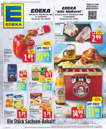 Prospekte Edeka - 14.09.2026 - 19.09.2026.