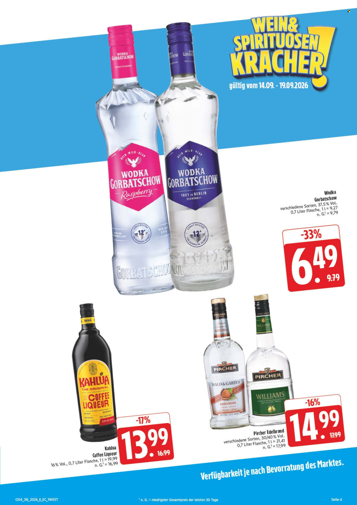 E center Prospekte  - 14.09.2026 - 19.09.2026. Seite 9