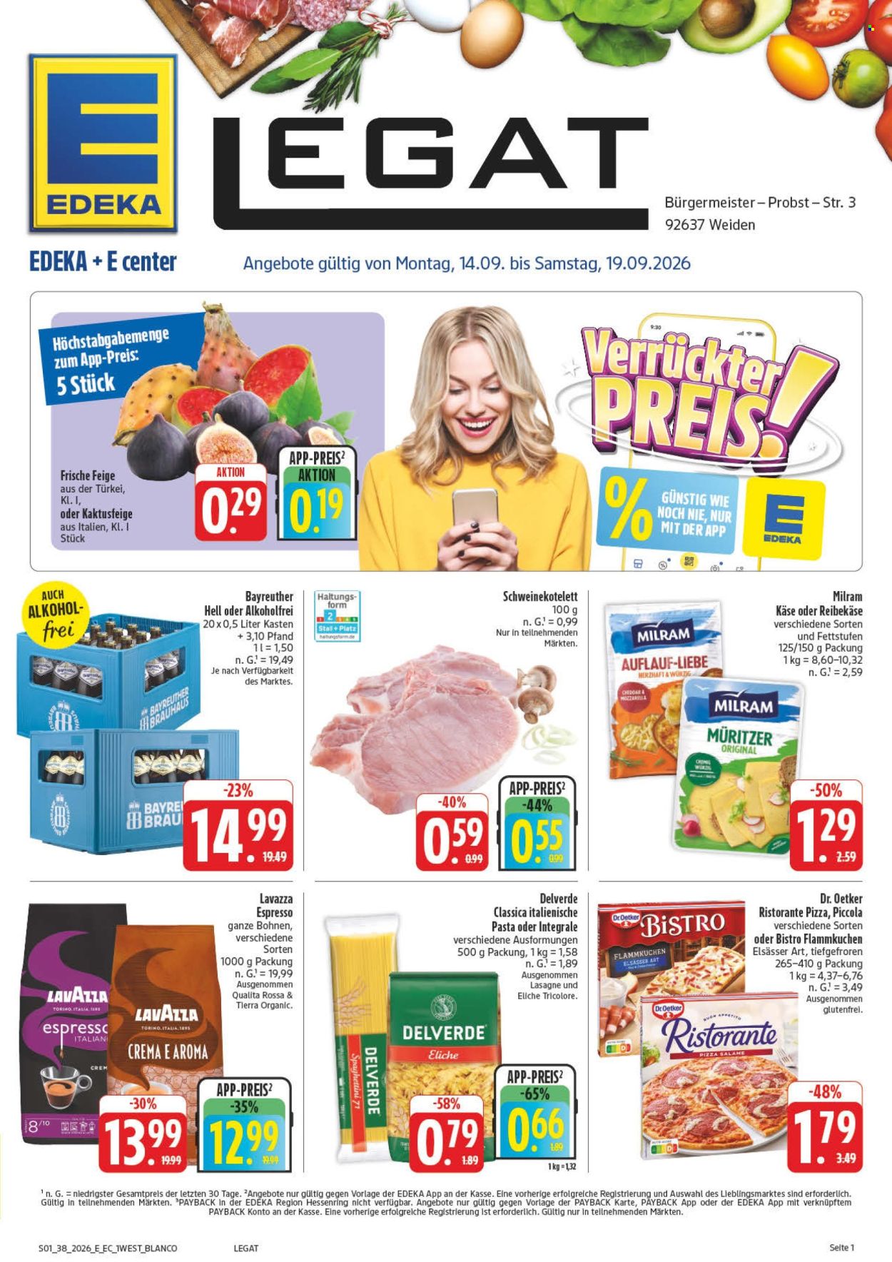 Edeka Prospekte  - 14.09.2026 - 19.09.2026. Seite 1