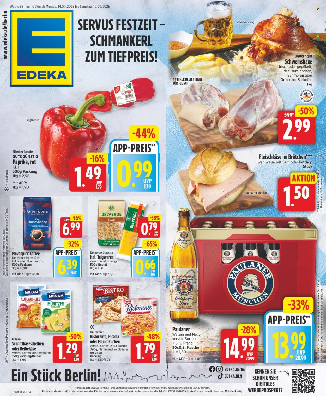 E center Prospekte  - 14.09.2026 - 19.09.2026. Seite 1