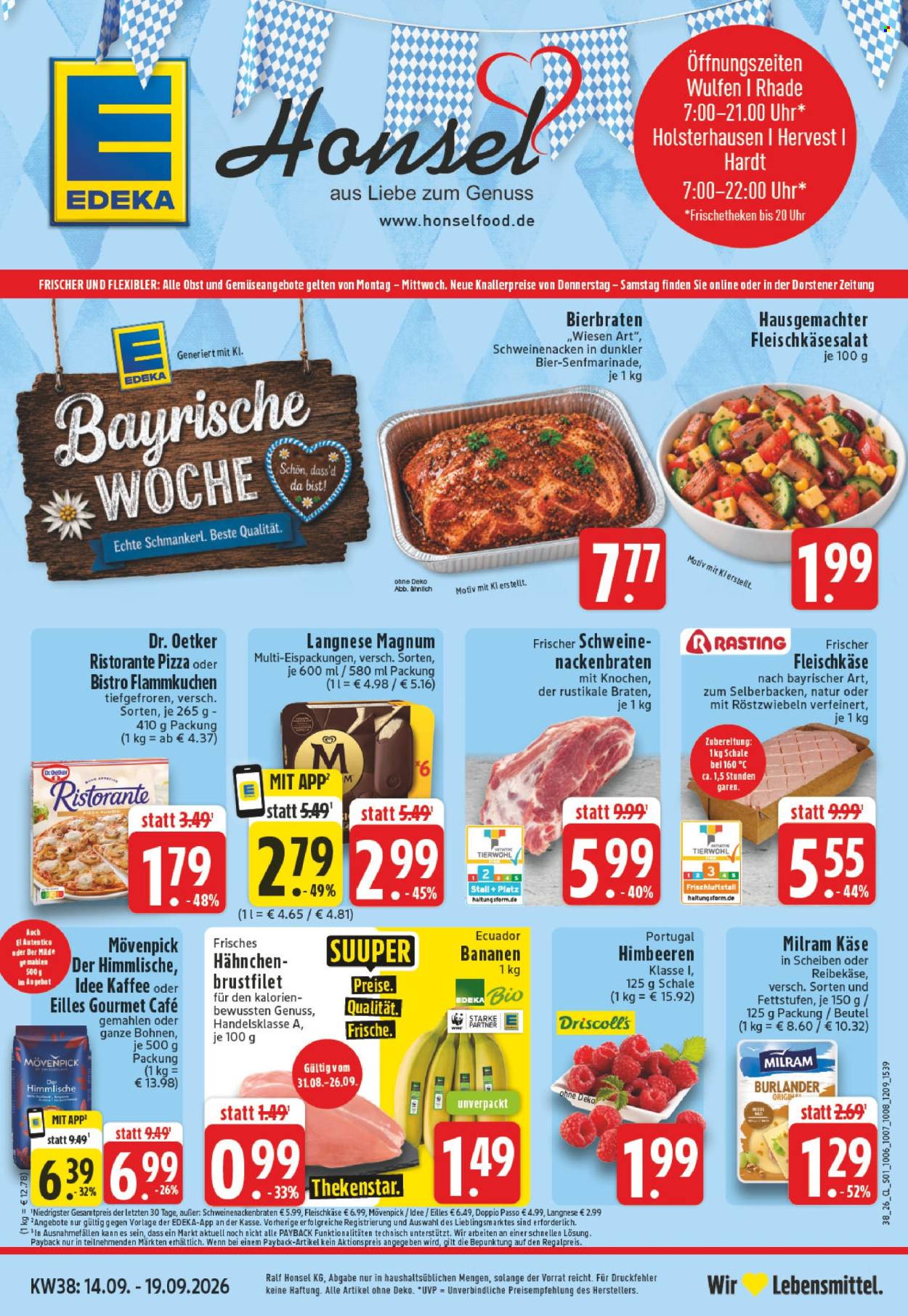 Edeka Prospekte  - 14.09.2026 - 19.09.2026. Seite 1