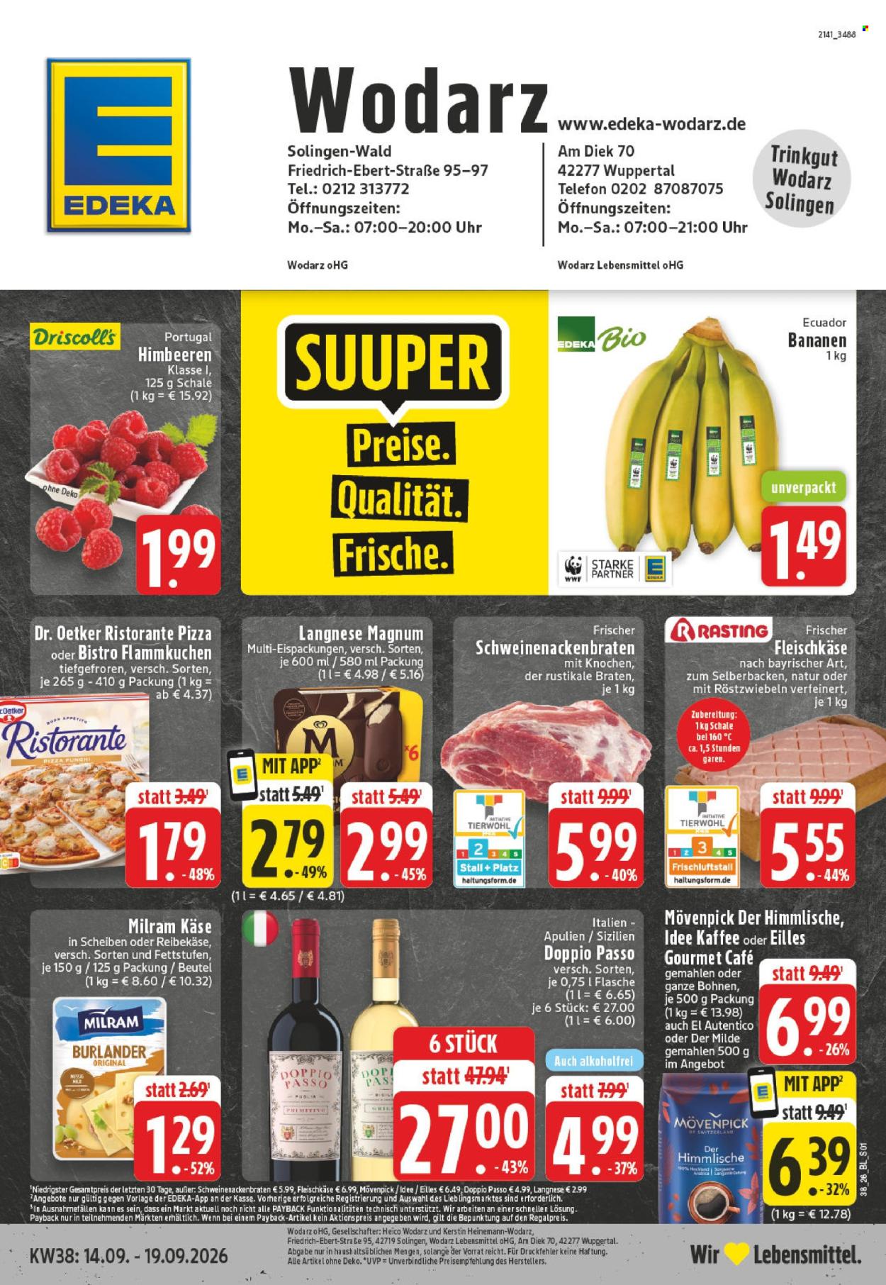 Edeka Prospekte  - 14.09.2026 - 19.09.2026. Seite 1