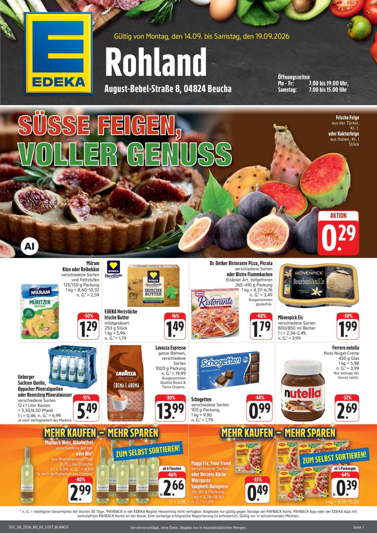 Edeka Prospekte  - 14.09.2026 - 19.09.2026. Seite 1