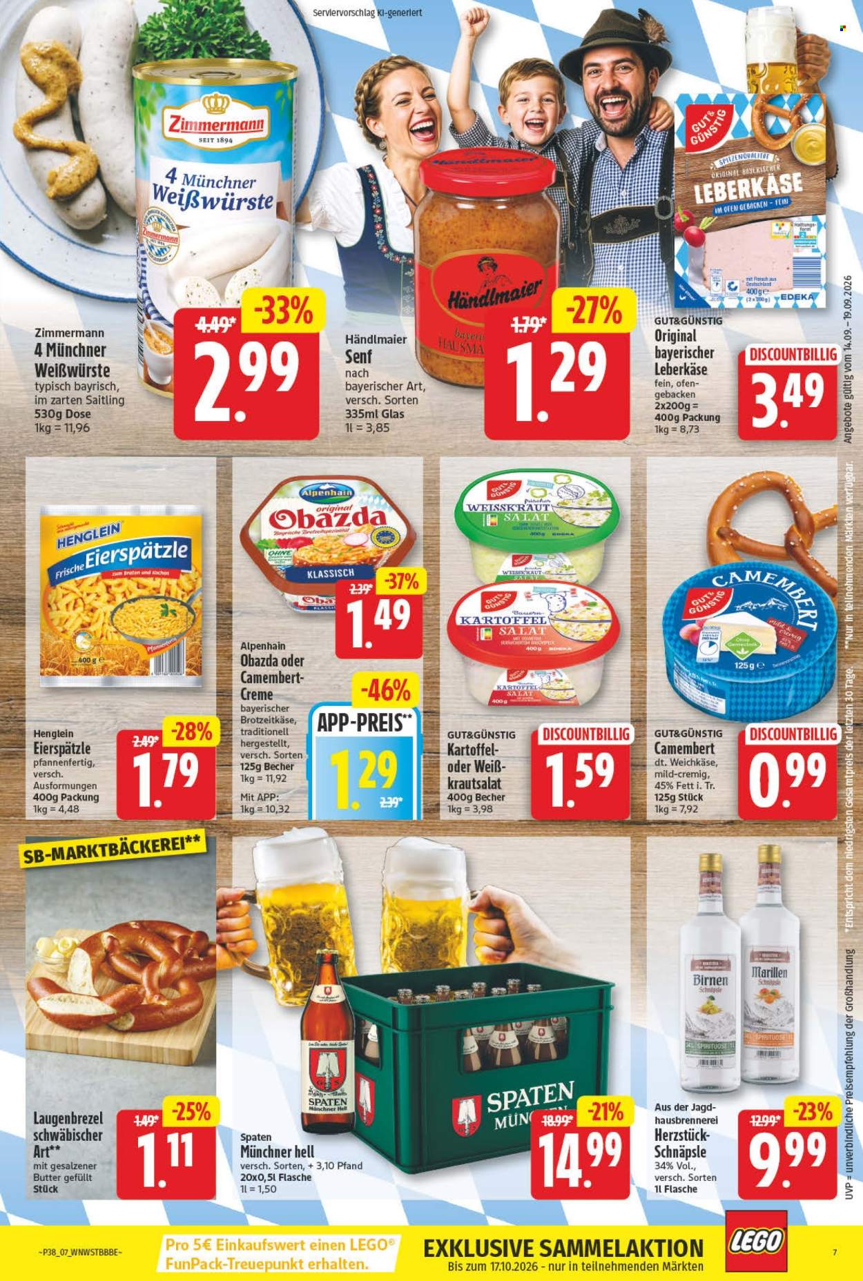 Edeka Prospekte  - 14.09.2026 - 19.09.2026. Seite 7
