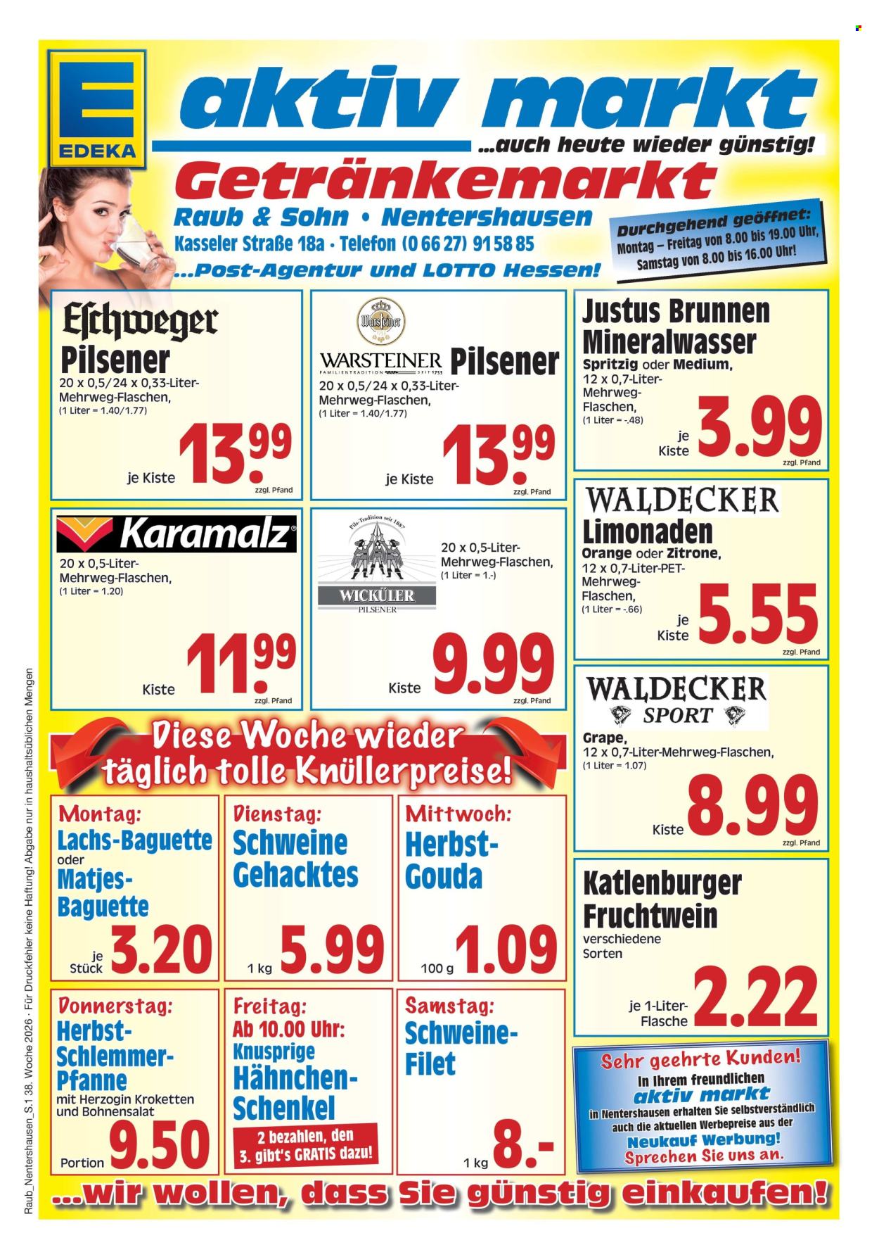 Edeka Prospekte  - 14.09.2026 - 19.09.2026. Seite 1