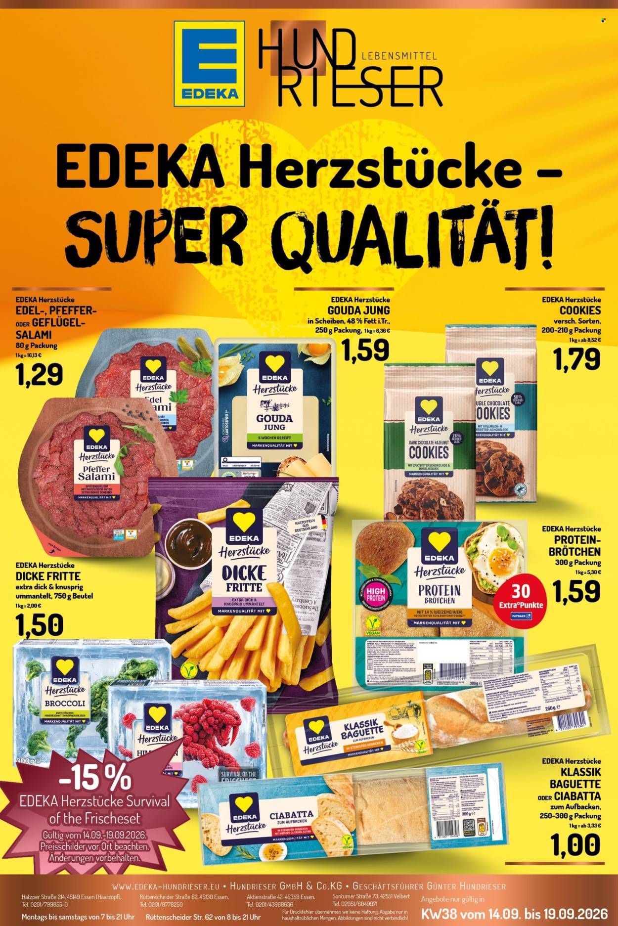Edeka Prospekte  - 14.09.2026 - 19.09.2026. Seite 1