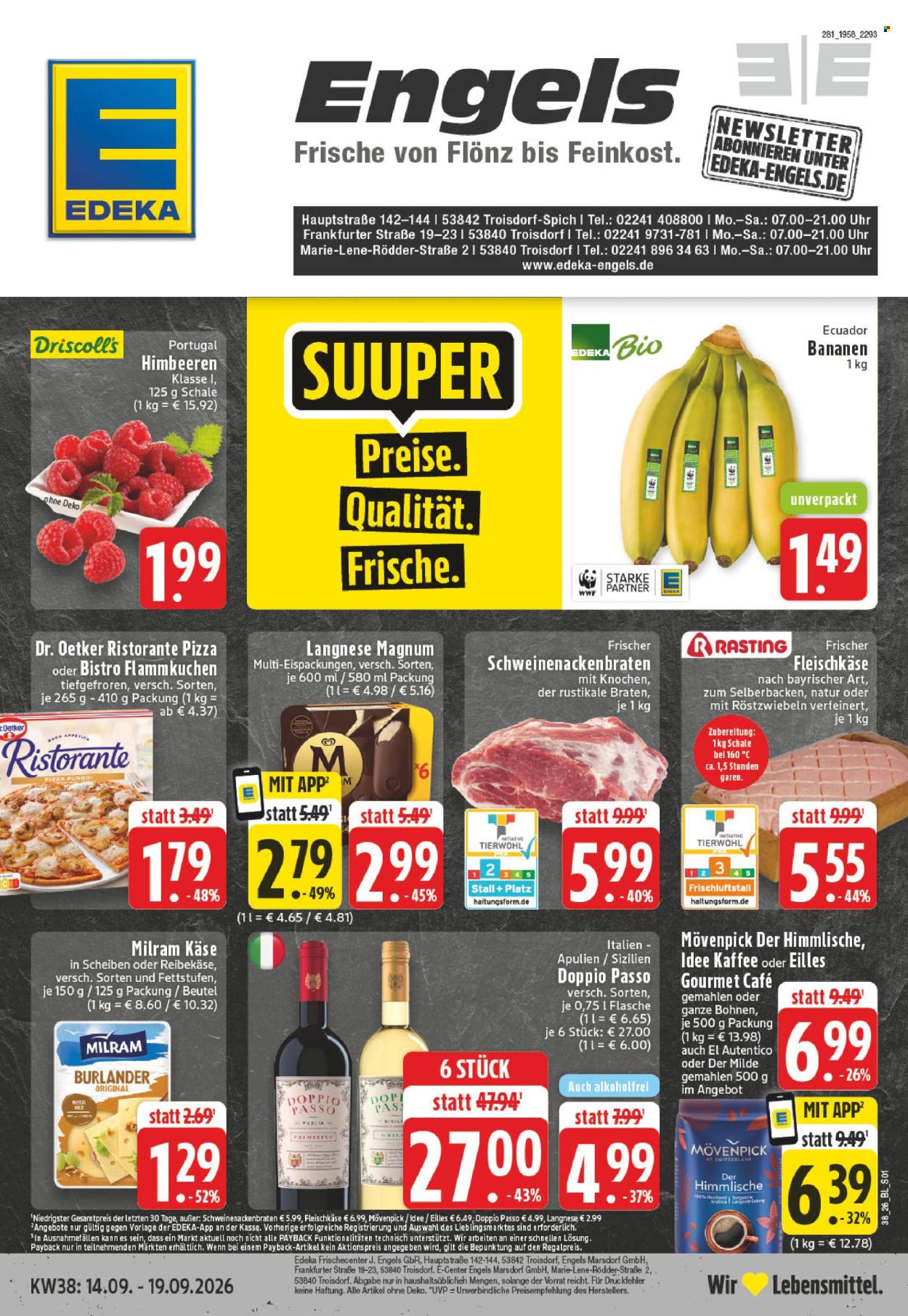 Edeka Prospekte  - 14.09.2026 - 19.09.2026. Seite 1