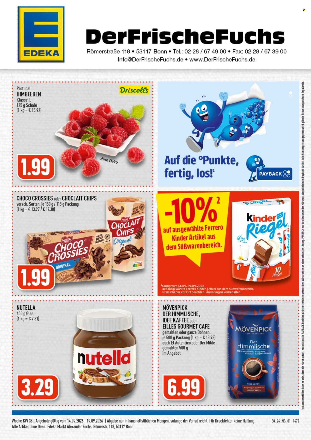 Edeka Prospekte  - 14.09.2026 - 19.09.2026. Seite 1