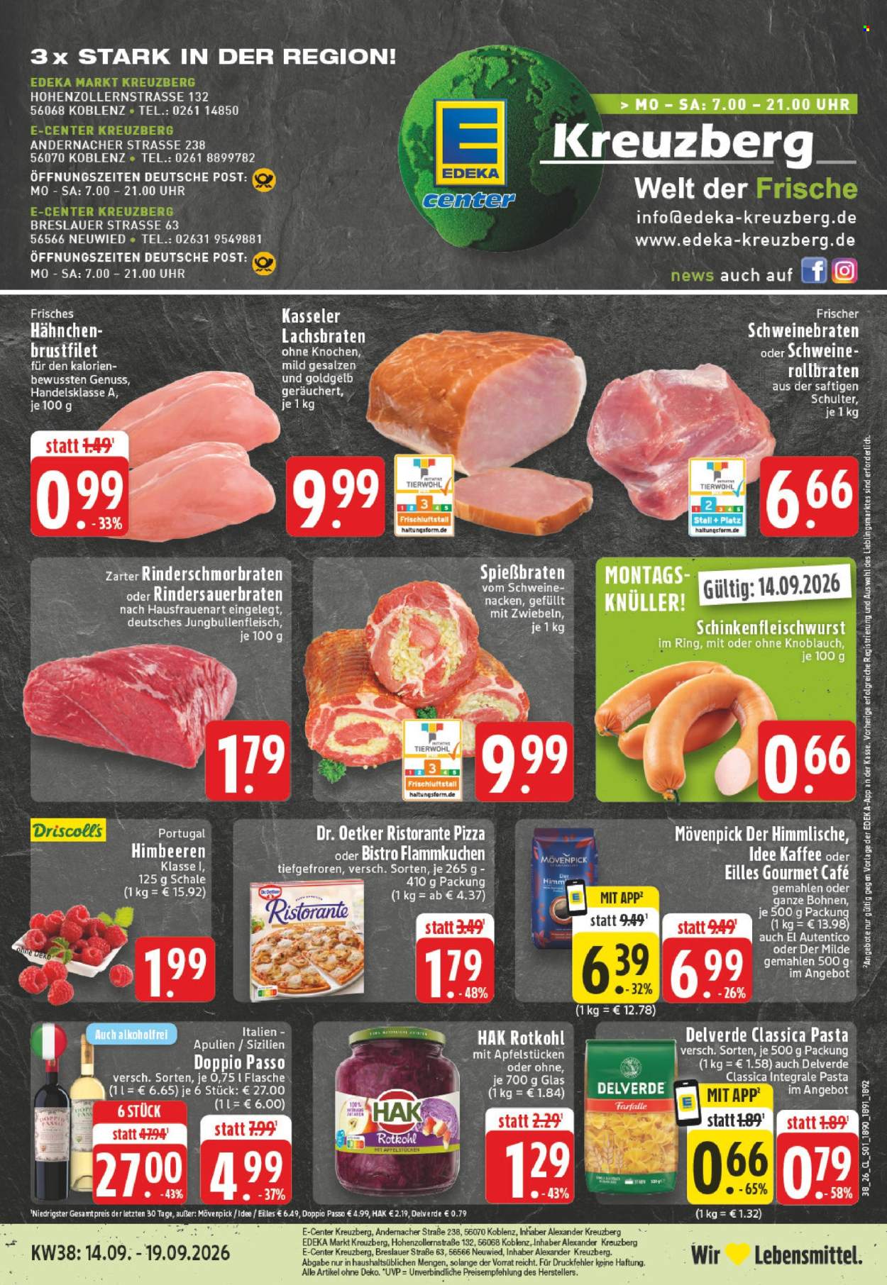 Edeka Prospekte  - 14.09.2026 - 19.09.2026. Seite 1