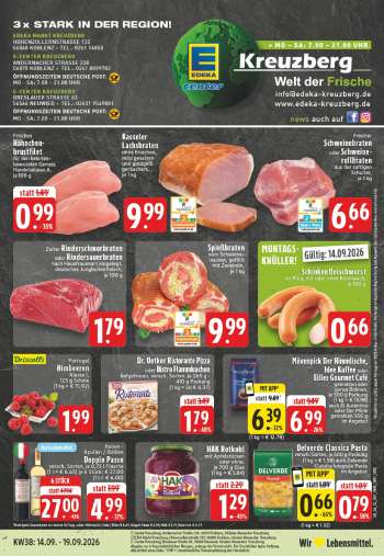 Prospekte Edeka - 14.09.2026 - 19.09.2026.