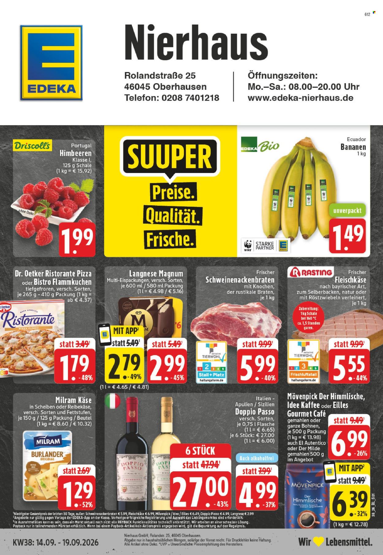 Edeka Prospekte  - 14.09.2026 - 19.09.2026. Seite 1
