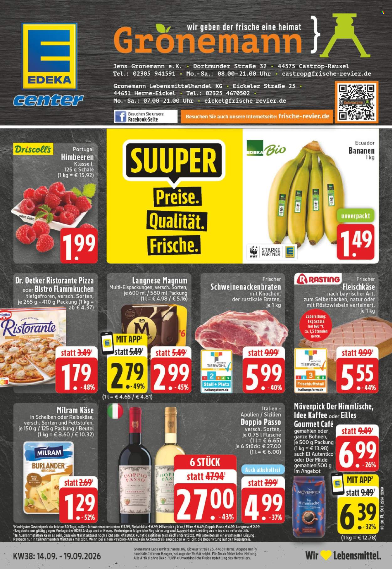Edeka Prospekte  - 14.09.2026 - 19.09.2026. Seite 1