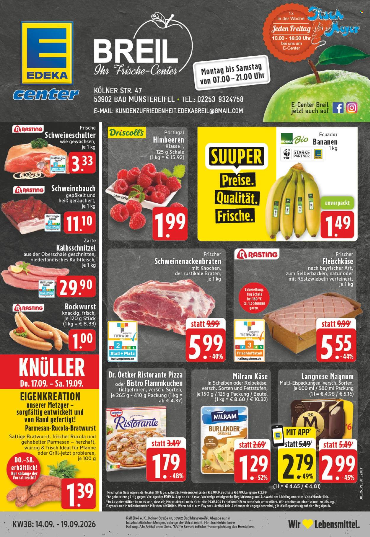 E center Prospekte  - 14.09.2026 - 19.09.2026. Seite 1