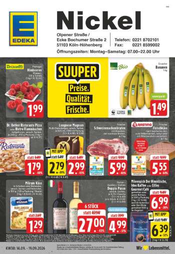 Prospekte Edeka - 14.09.2026 - 19.09.2026.