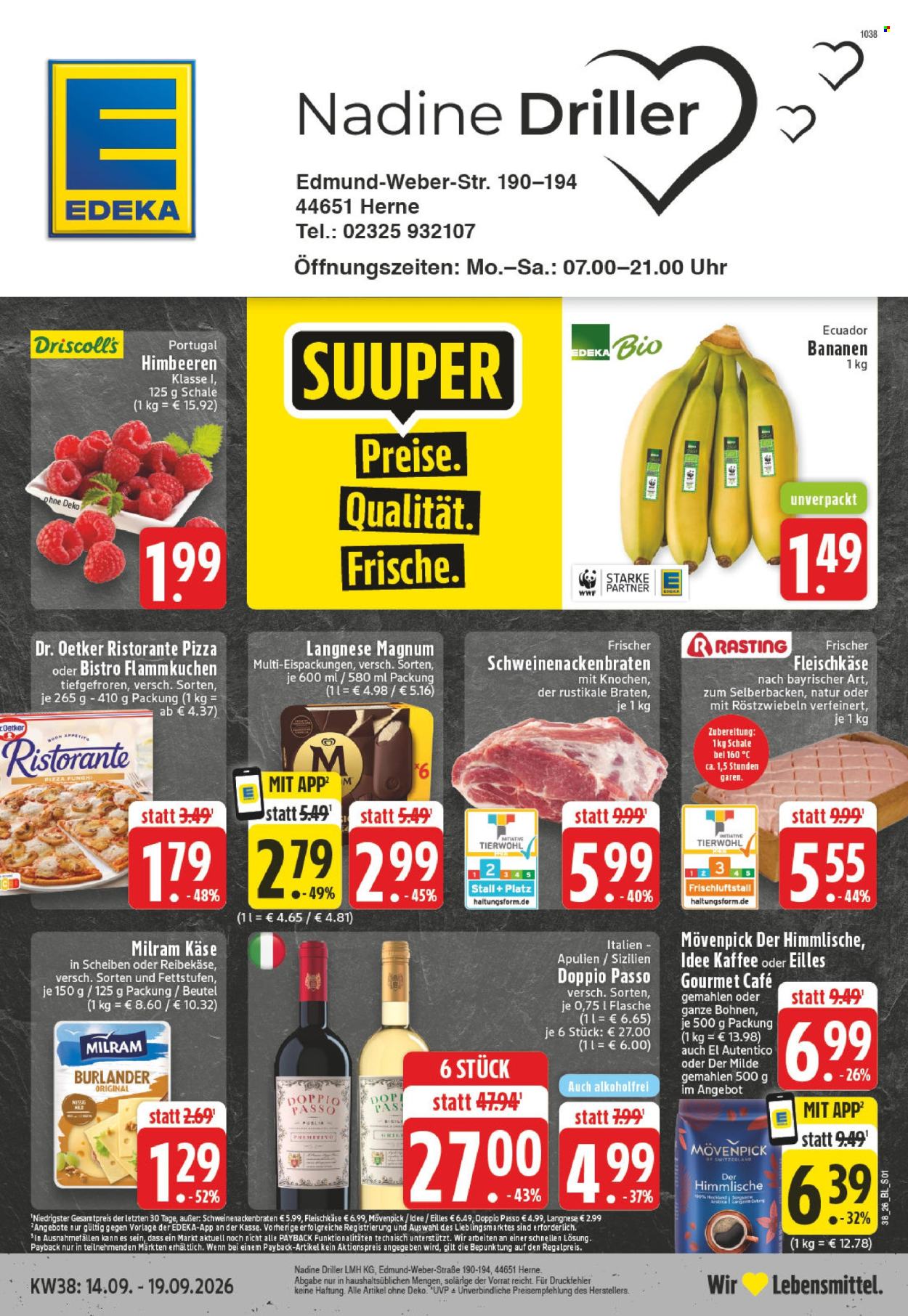 Edeka Prospekte  - 14.09.2026 - 19.09.2026. Seite 1