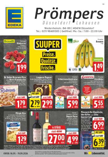 Prospekte Edeka - 14.09.2026 - 19.09.2026.