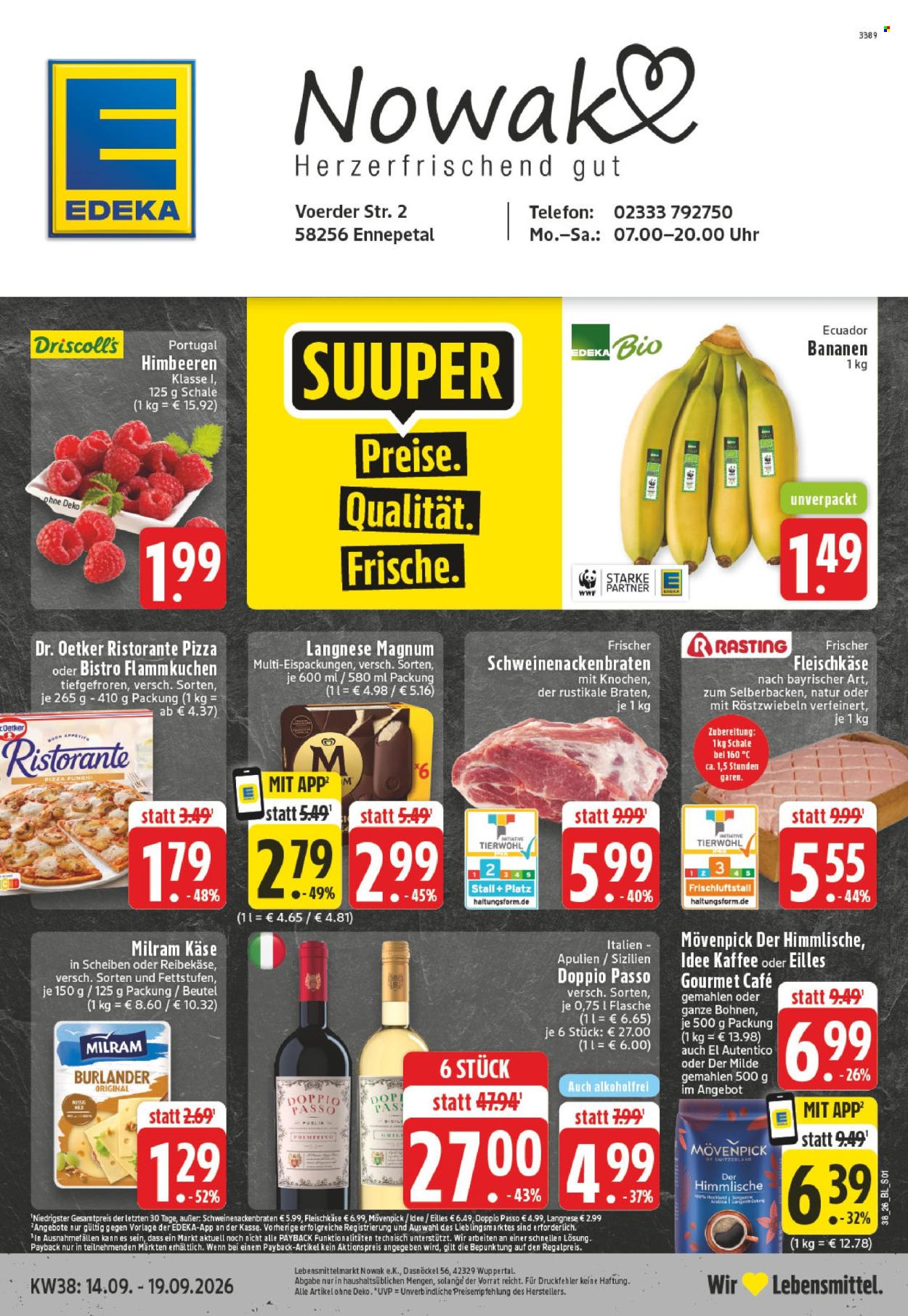 Edeka Prospekte  - 14.09.2026 - 19.09.2026. Seite 1