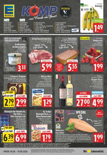 Prospekte Edeka - 14.09.2026 - 19.09.2026.