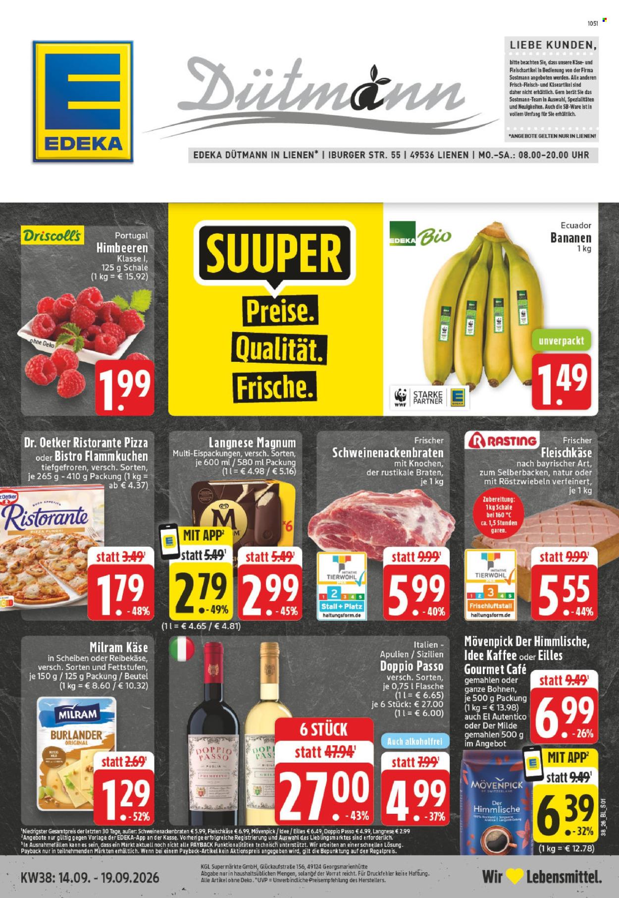 Edeka Prospekte  - 14.09.2026 - 19.09.2026. Seite 1