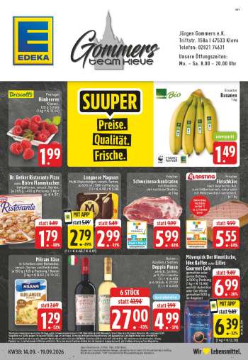 Prospekte Edeka - 14.09.2026 - 19.09.2026.