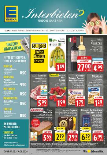 Prospekte Edeka - 14.09.2026 - 19.09.2026.
